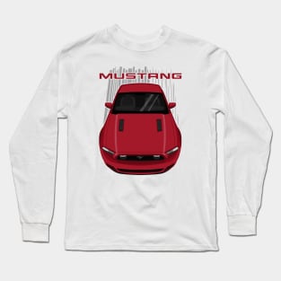 Mustang GT 2013 to 2014 - Red Candy Long Sleeve T-Shirt